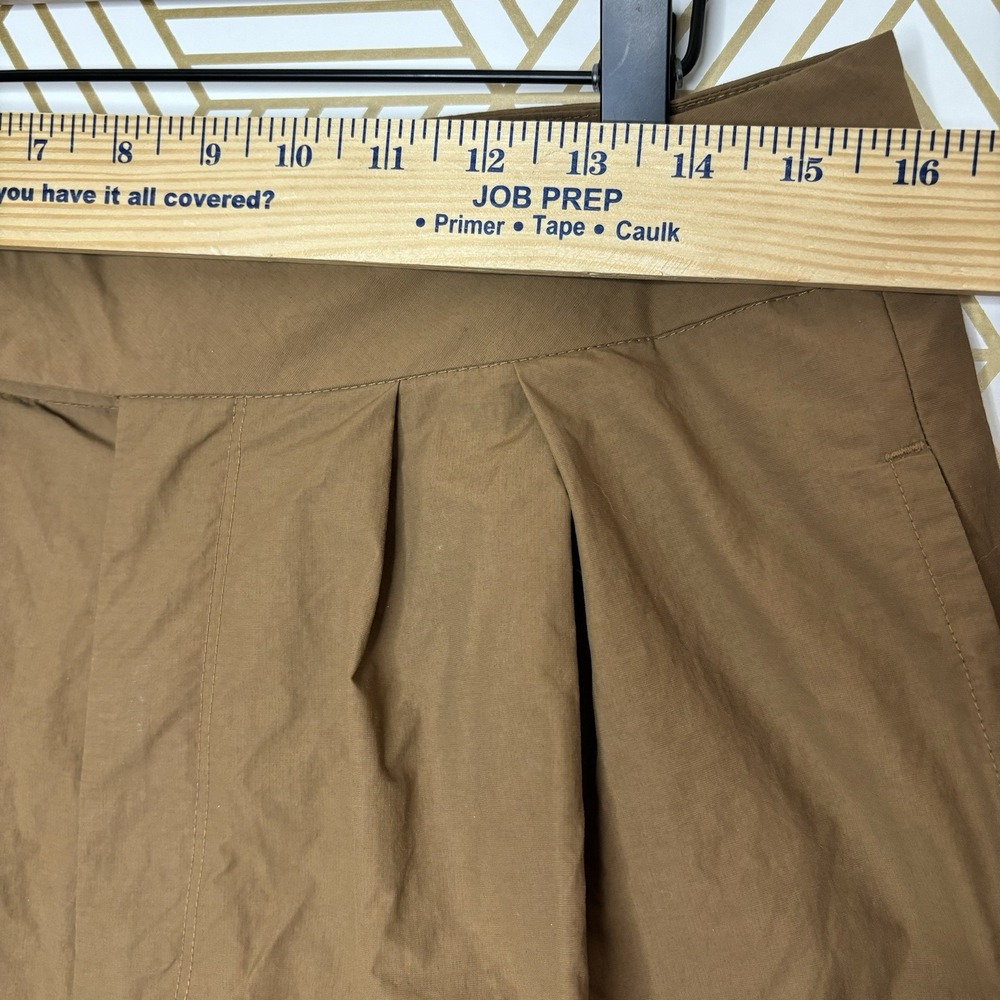 Free People Gabriette Barrel Leg Pants Brown Size 10 Lightweight Academia Boho - Picture 3 of 11